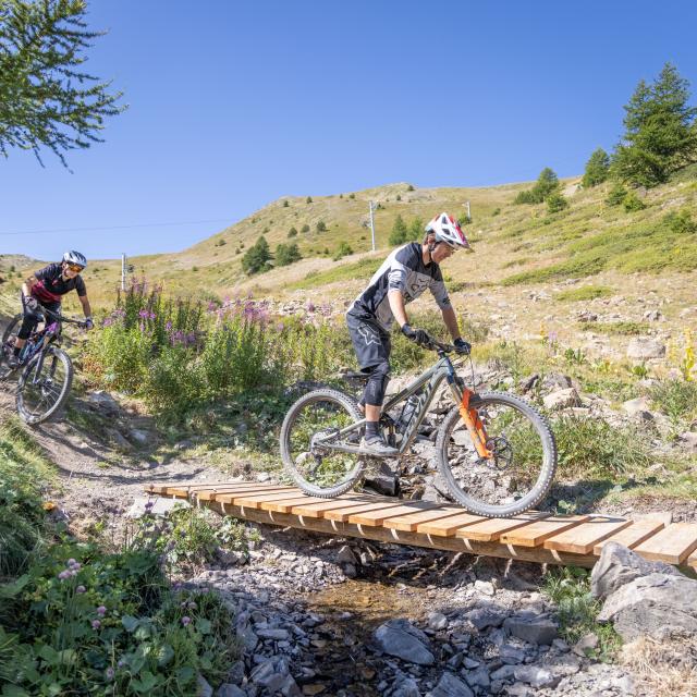 Mountain biking in Vars Vars Hautes Alpes ski resort