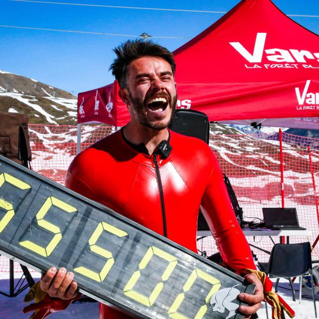 Simon Billy - Record du monde ski de vitesse 2023