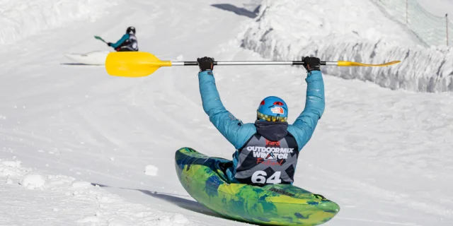 Snowkayak à l'Outdoormix Winter Festival